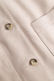 Lederjacke mit aufliegendem Kragen - Open Beige - Beige