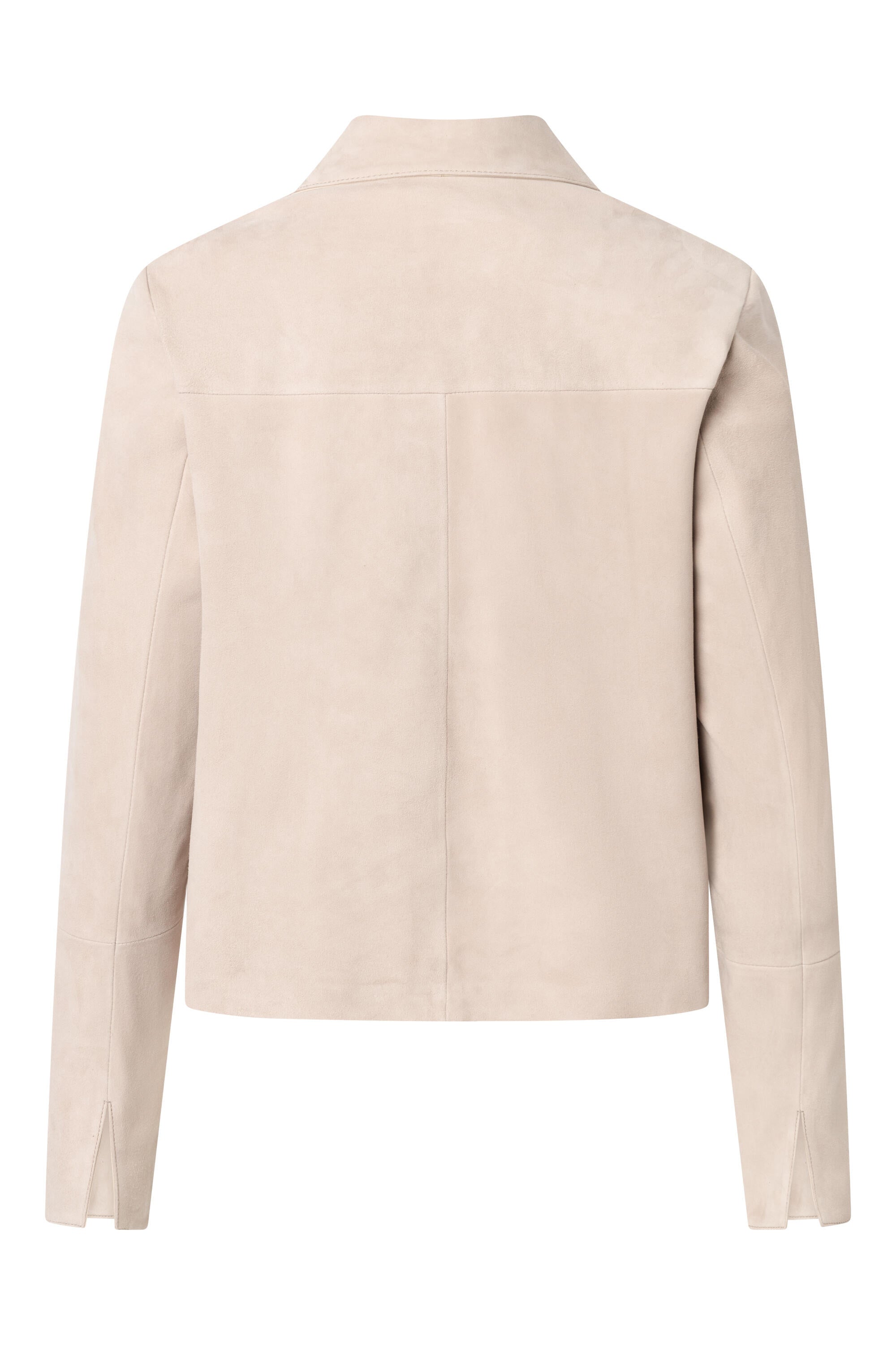 Lederjacke mit aufliegendem Kragen - Open Beige - Beige