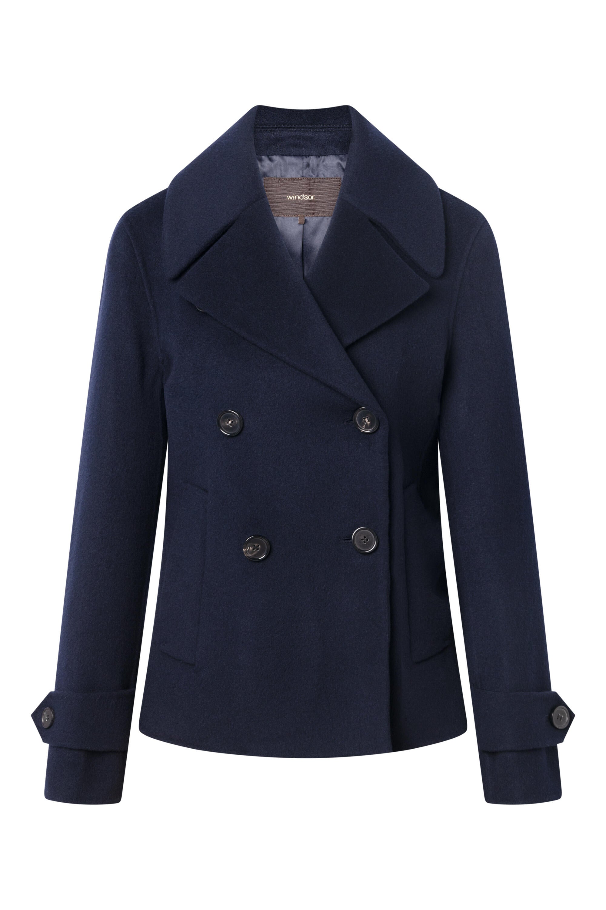 Caban aus Schurwolle - Navy 415 - Blau