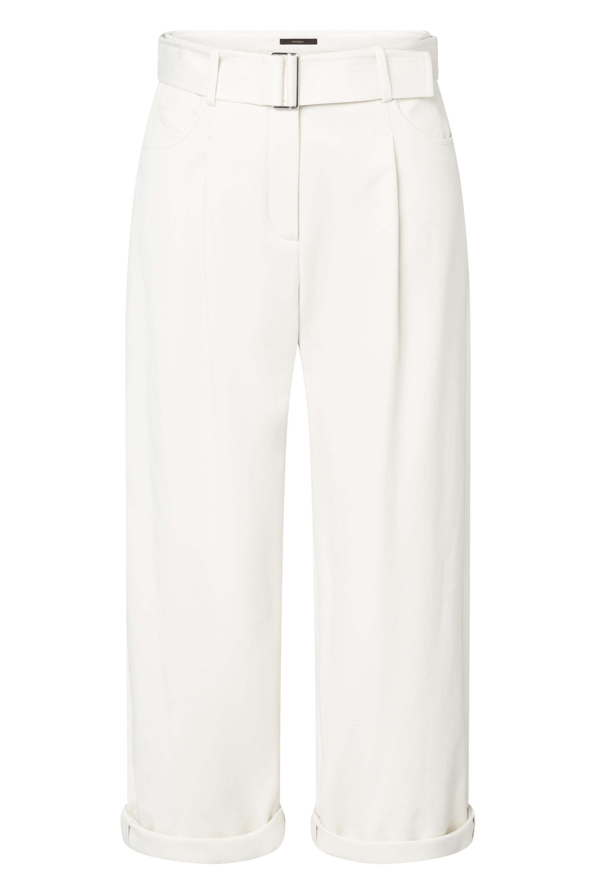 Bundfaltenhose Loose Fit - Open White - Weiß