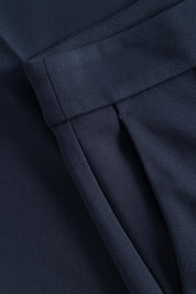 Bundfaltenhose Wide Leg - Navy - Blau