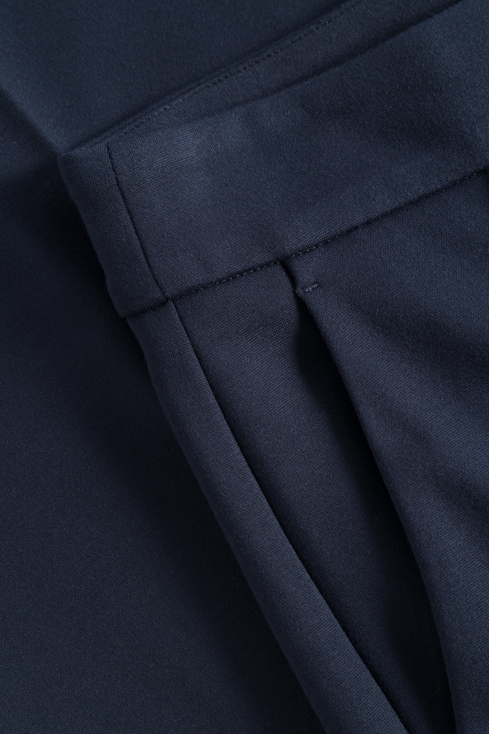 Bundfaltenhose Wide Leg - Navy - Blau