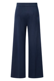 Bundfaltenhose Wide Leg - Navy - Blau
