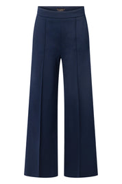 Bundfaltenhose Wide Leg - Navy - Blau