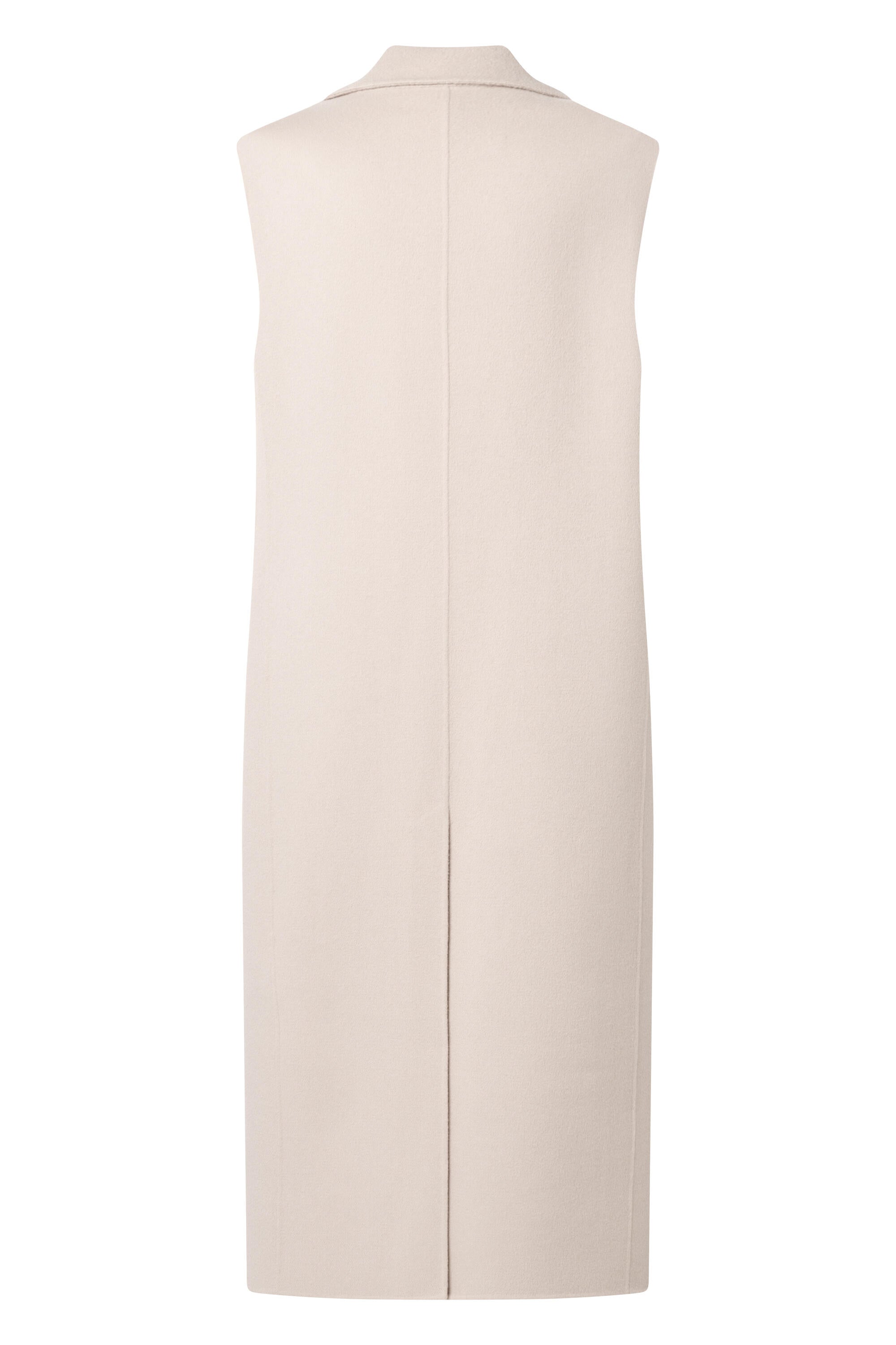 Mantel ärmellos aus Schurwolle - Open Beige - Beige