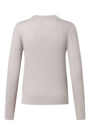 Strickpullover aus Woll-Seide-Mix - Open Beige 298 - Beige