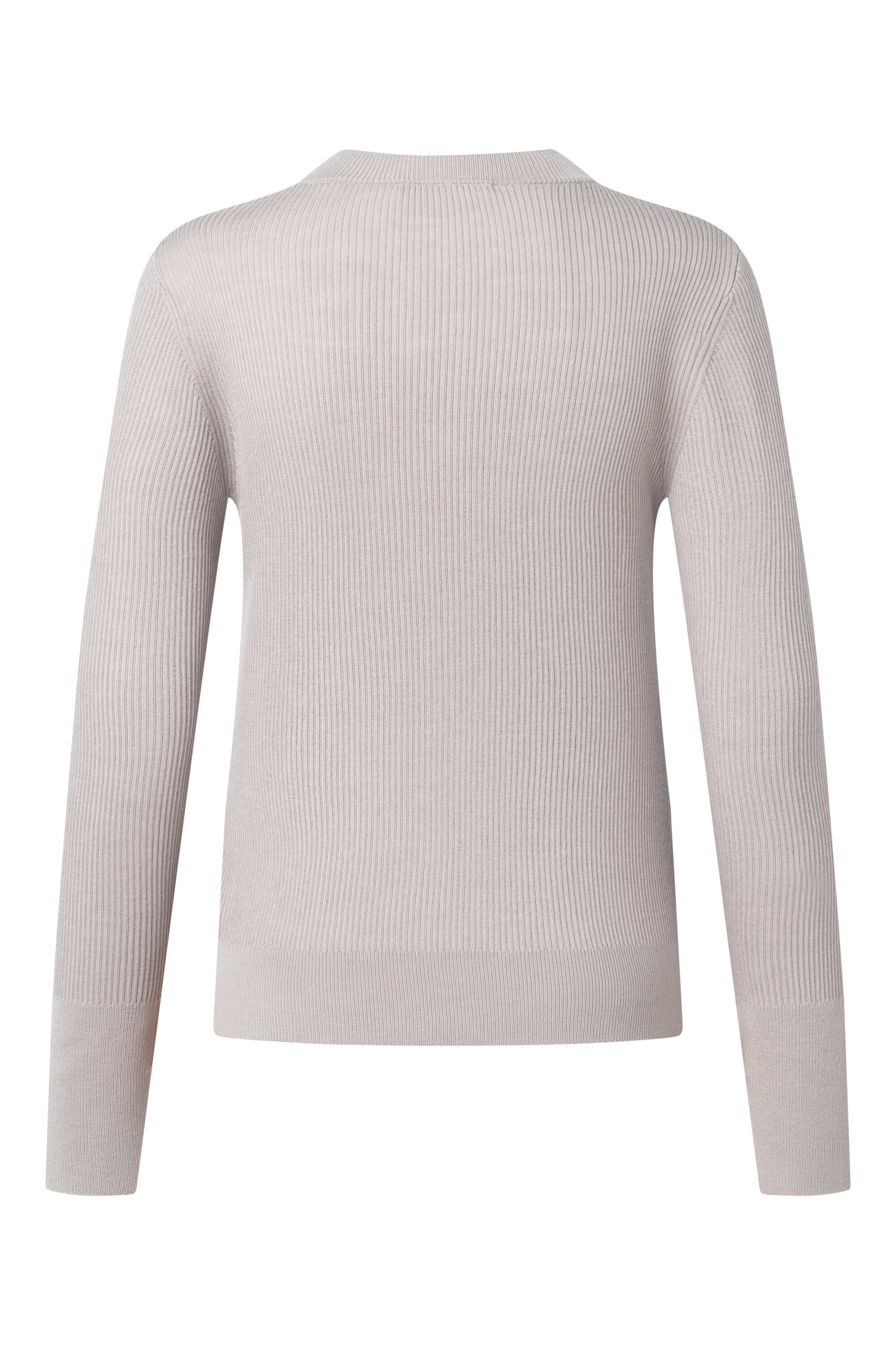 Strickpullover aus Woll-Seide-Mix - Open Beige 298 - Beige