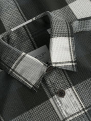 Overshirt kariert aus Baumwollmix - 001-Black - Schwarz