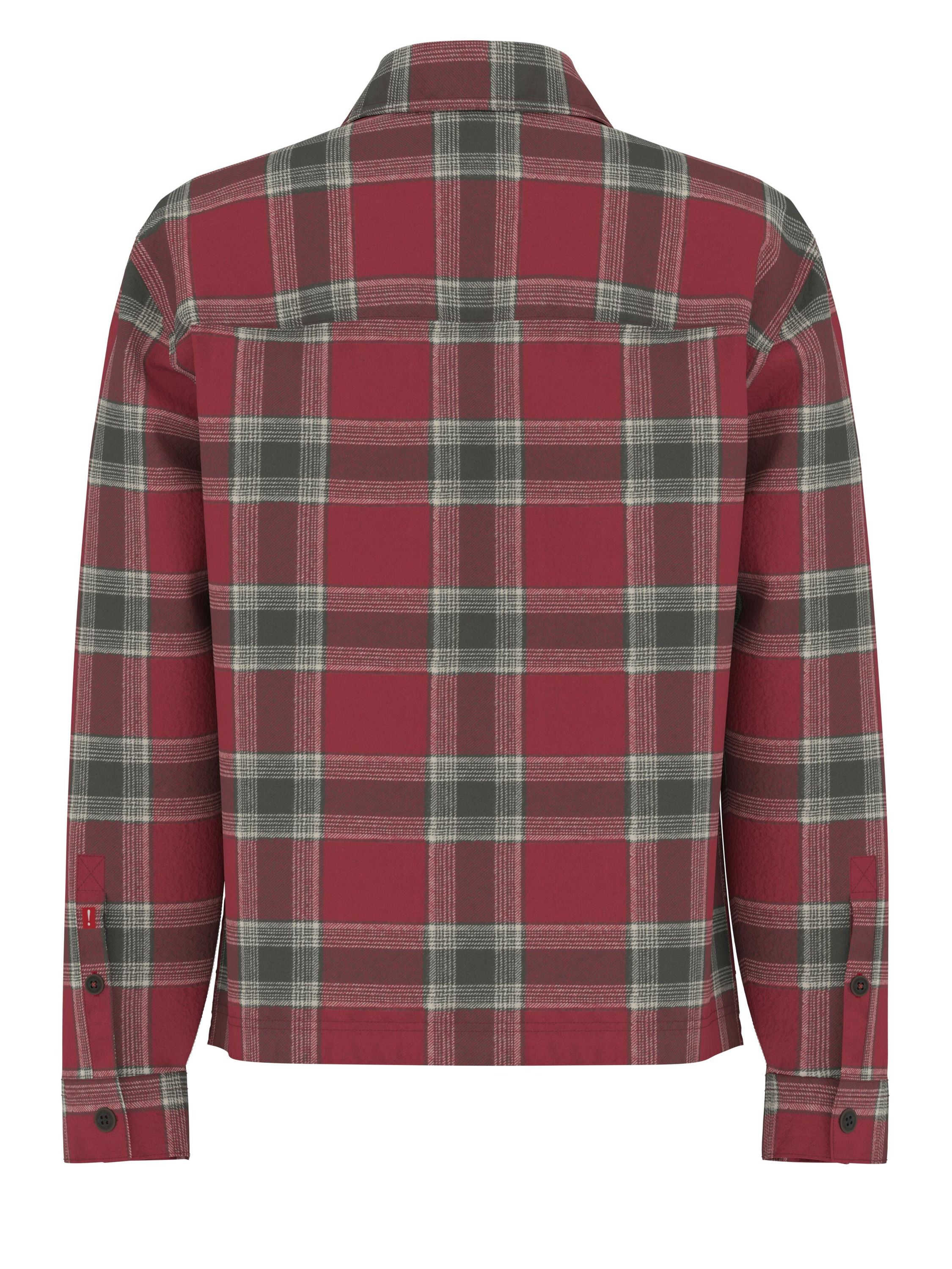 Overshirt kariert aus Baumwolle - 601-Dark Red - Rot