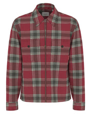 Overshirt kariert aus Baumwolle - 601-Dark Red - Rot