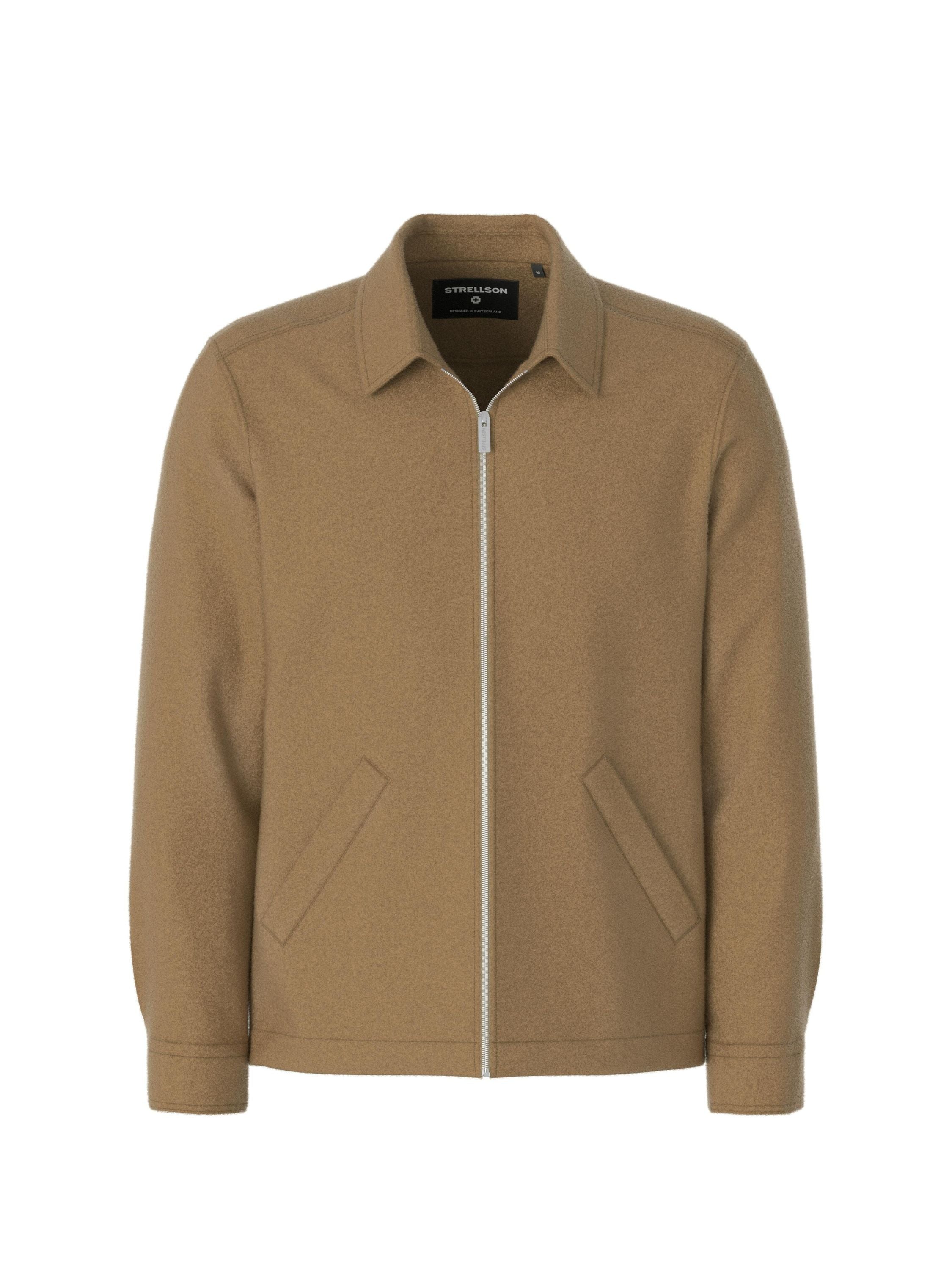 Strickjacke NICOLAS aus Wollmix - 263 - Braun