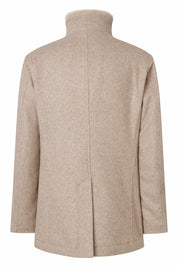 Wolljacke mit Stehkragen - 260 - Beige
