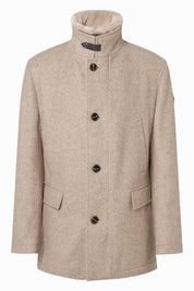 Wolljacke mit Stehkragen - 260 - Beige