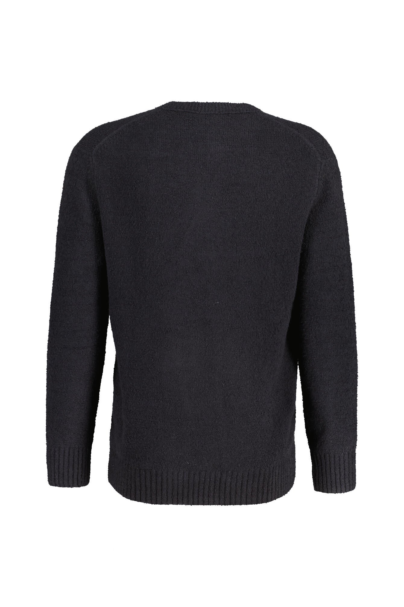 Strickpullover aus Baumwollmix - 001 - Schwarz