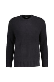 Strickpullover aus Baumwollmix - 001 - Schwarz