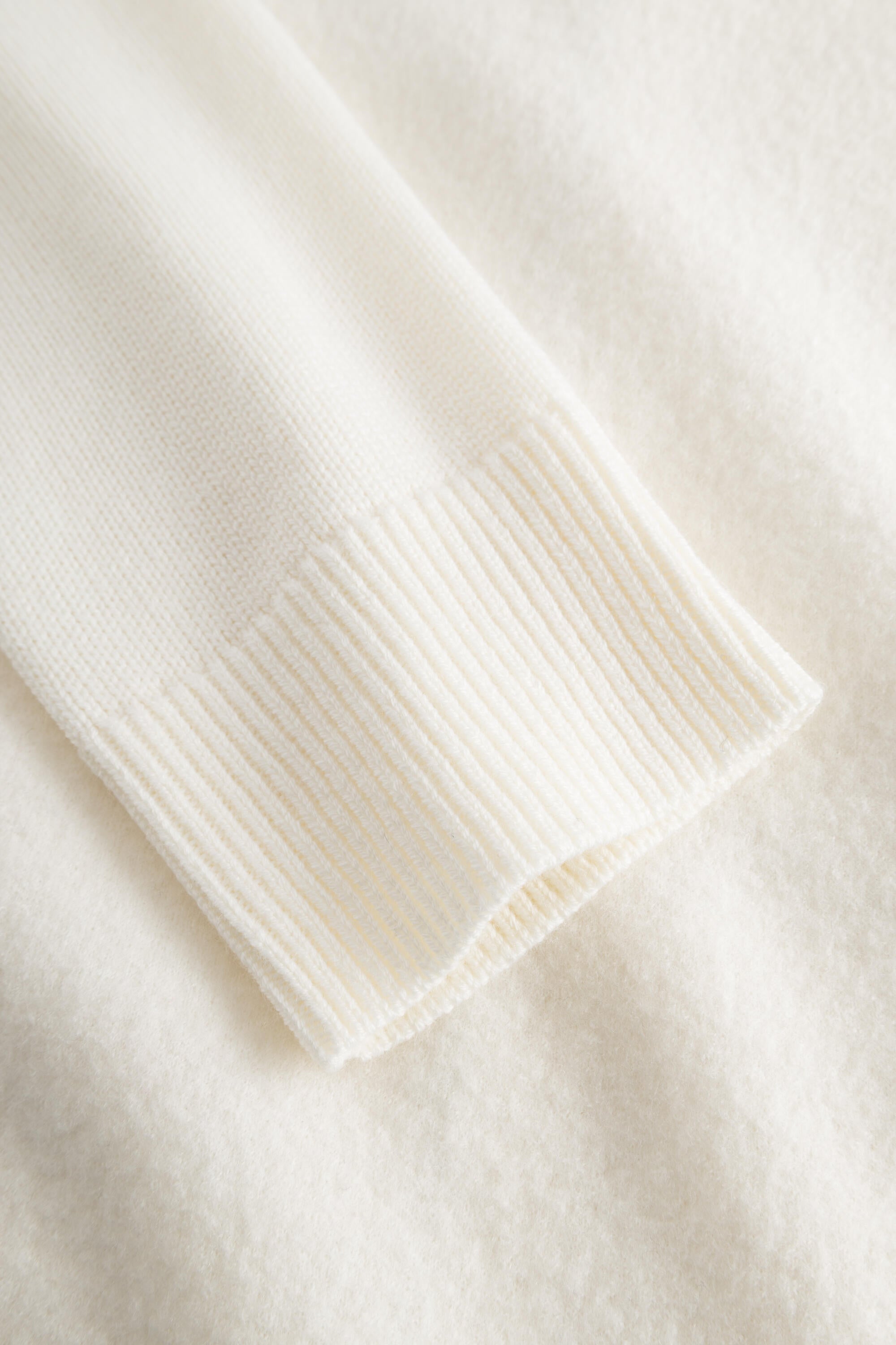 Strickjacke aus Wolle - 107 - Weiß