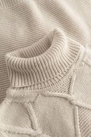 Strickpullover aus Wollmix - 107 - Creme
