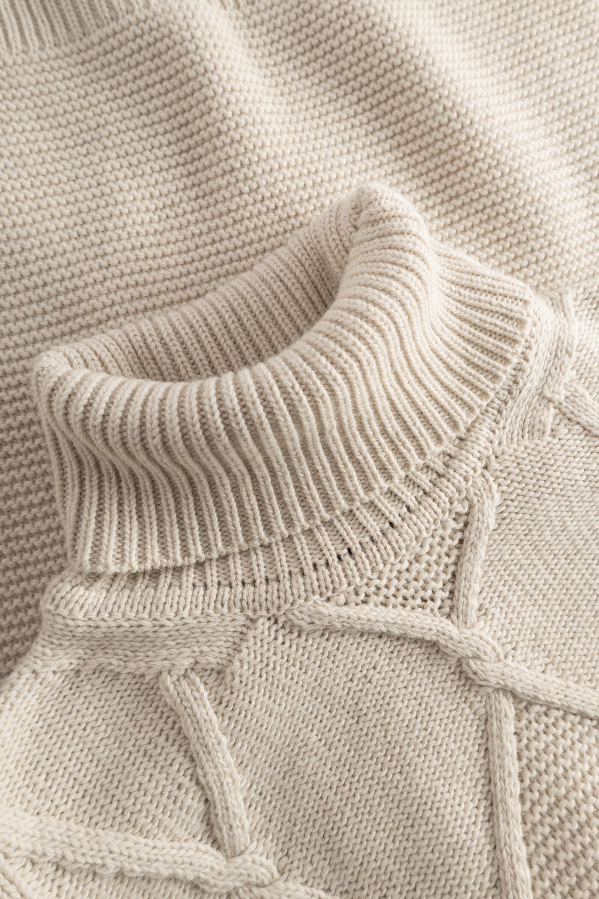 Strickpullover aus Wollmix - 107 - Creme