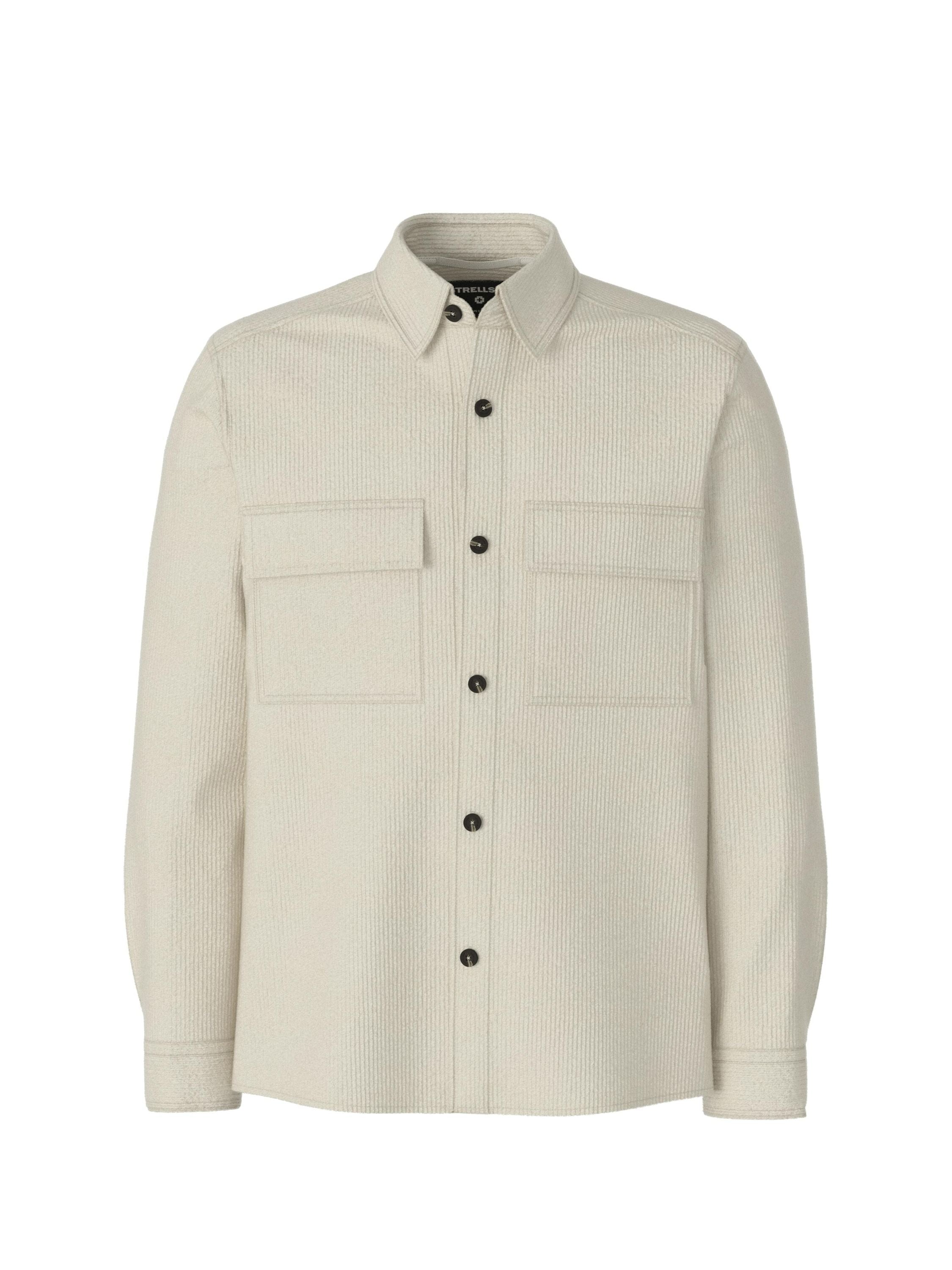 Cordovershirt aus Baumwolle - 103 - Creme