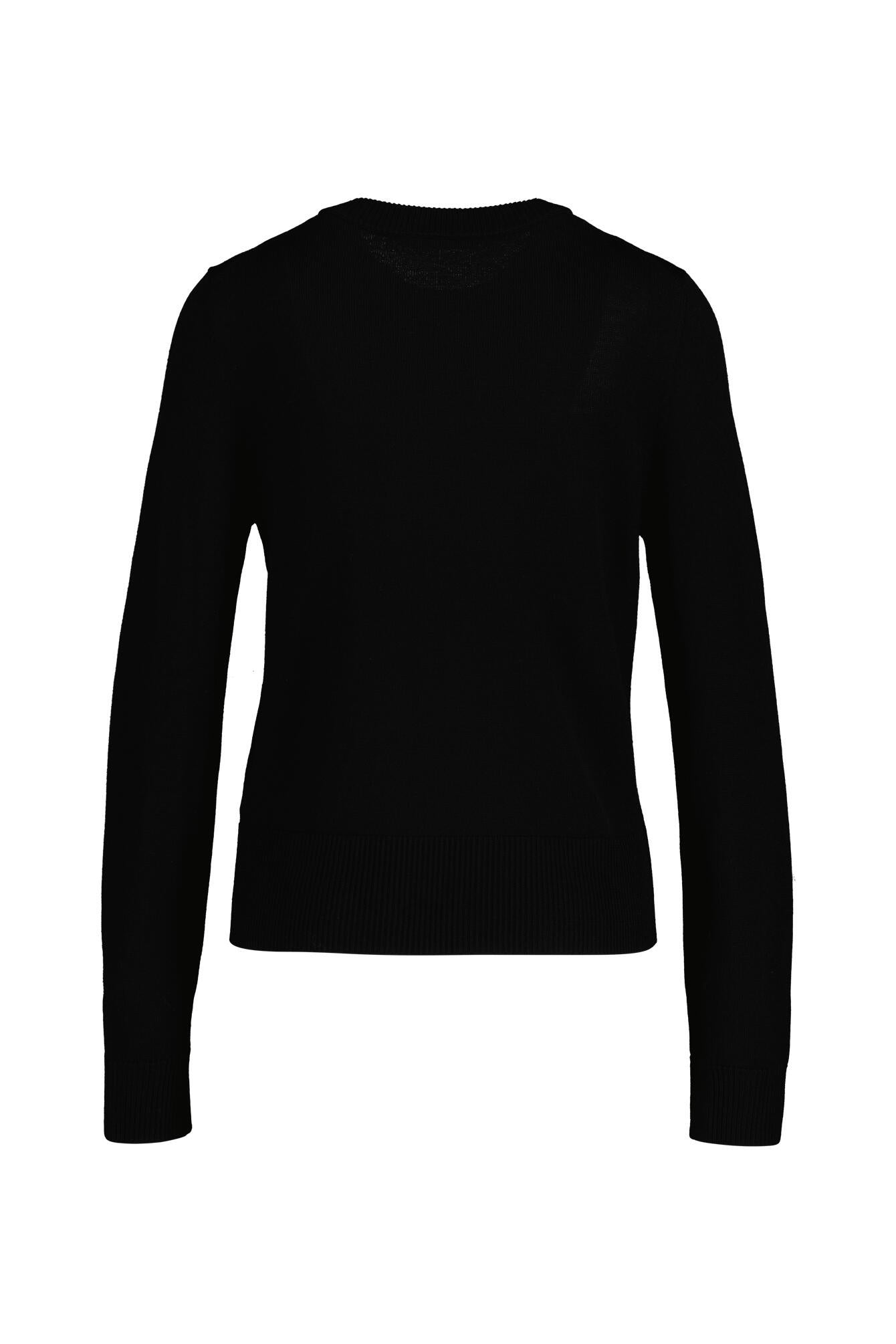 Strickpullover aus Wolle - Black - Schwarz