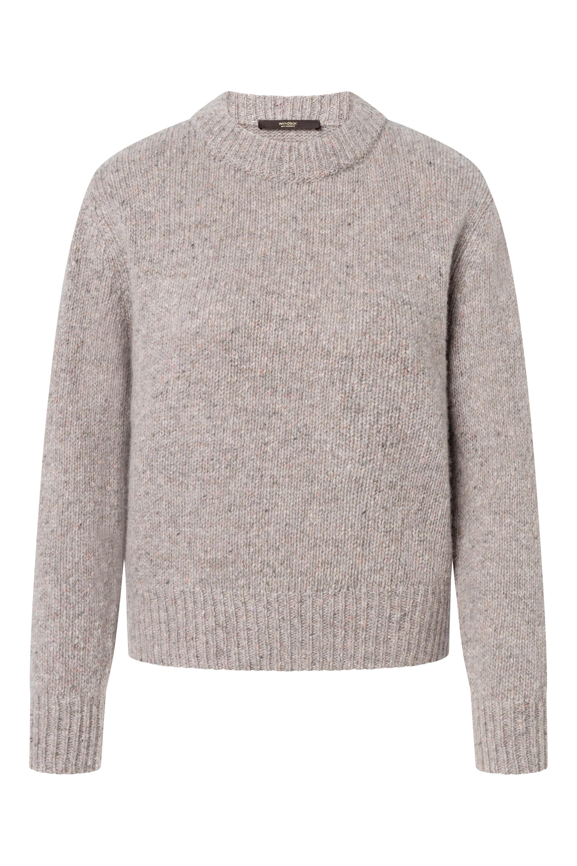Strickpullover aus Kaschmir - Open Beige 299 - Grau