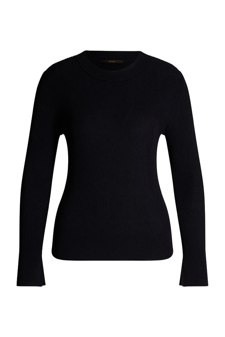 Strickpullover aus Woll-Seide-Mix - Navy 415 - Blau
