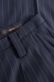 Bundfaltenhose Modern Fit - Navy - Blau