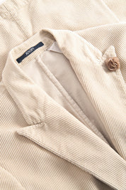 Cordsakko Slim Fit aus Baumwollmix - 287 - Beige
