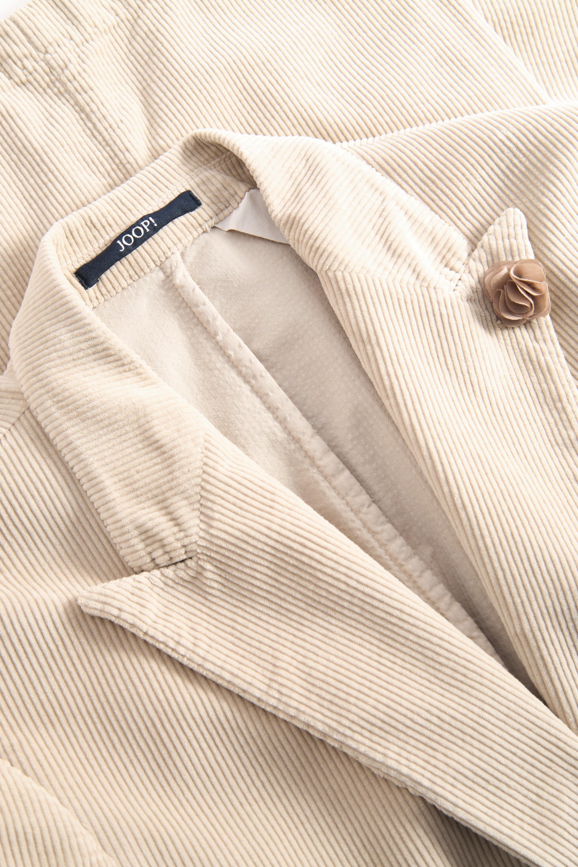 Cordsakko Slim Fit aus Baumwollmix - 287 - Beige