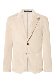 Cordsakko Slim Fit aus Baumwollmix - 287 - Beige