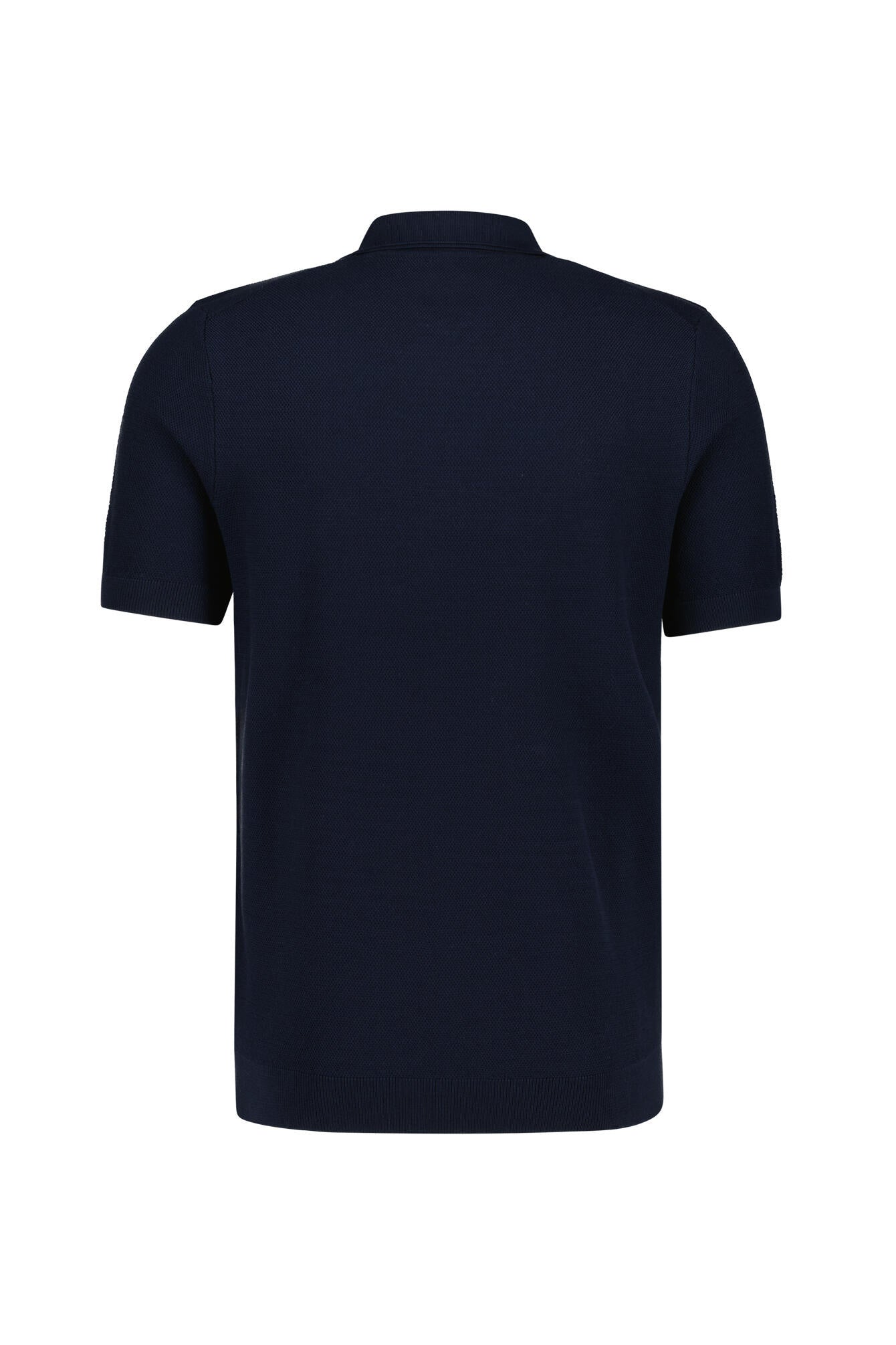 Strick-T-Shirt mit 1/2 Zip - 404 - Blau