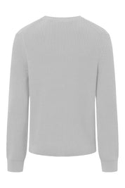 Strickpullover aus Baumwolle - 055-Lt/Pastel Grey - Grau