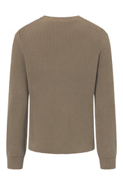 Strickpullover aus Baumwolle - 245-Open Brown - Beige