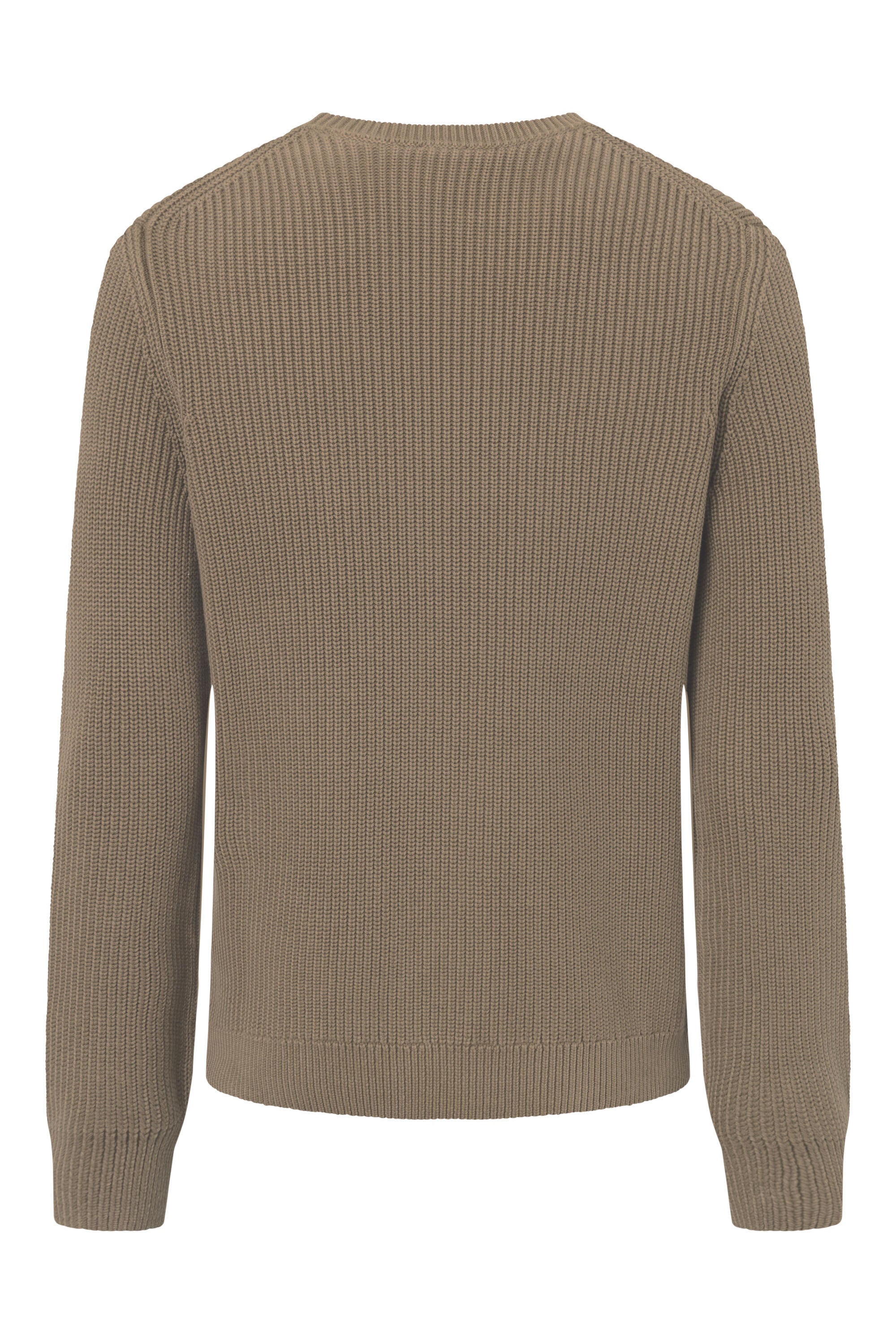 Strickpullover aus Baumwolle - 245-Open Brown - Beige