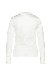 Elegante Bluse - G011 Pure White - Weiß