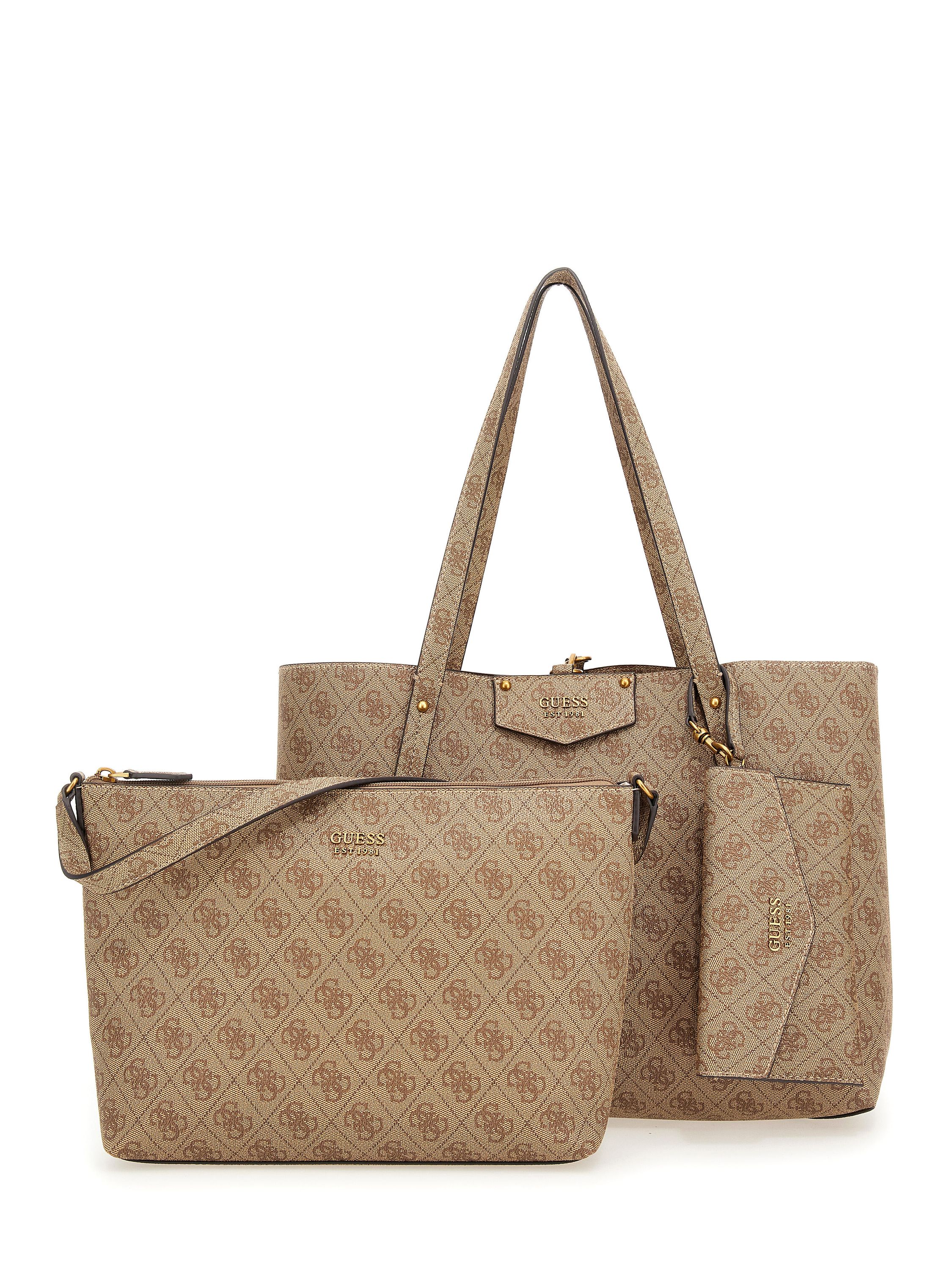 Handtasche Eco Brenton Tote 3-teilig - LTL-LATTE LOGO - Braun