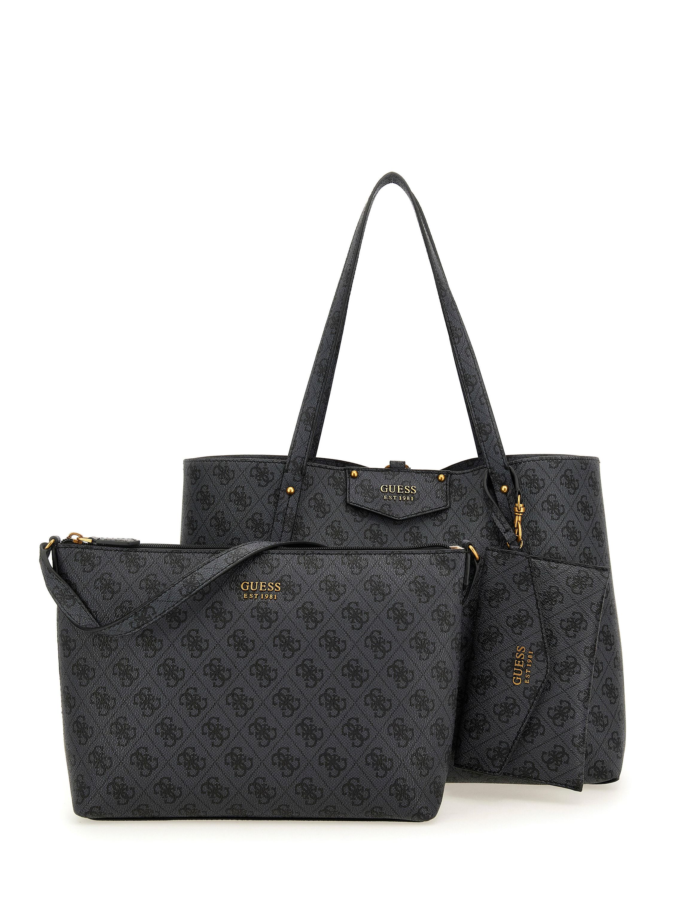 Handtasche Eco Brenton Tote 3-teilig - COAL LOGO - Grau | Schwarz