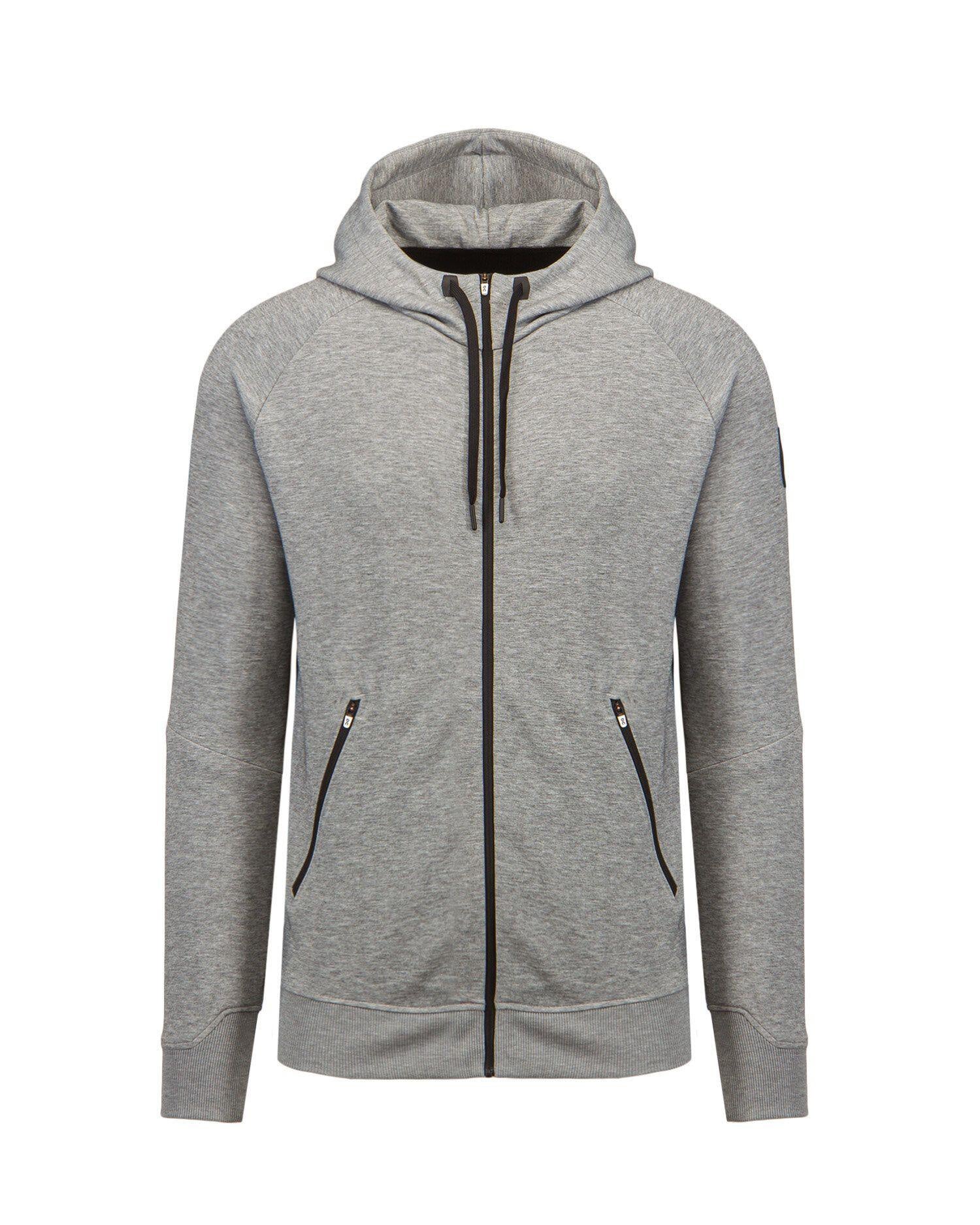 Sweatjacke mit Reißverschluss - 01133-Grey - Grau