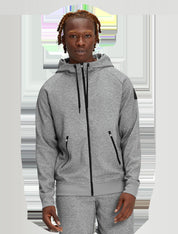 Sweatjacke mit Reißverschluss - 01133-Grey - Grau