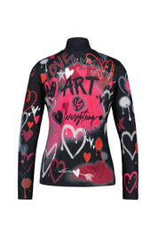 Midlayer GRAFFITI GIRLS - 917-black - Schwarz