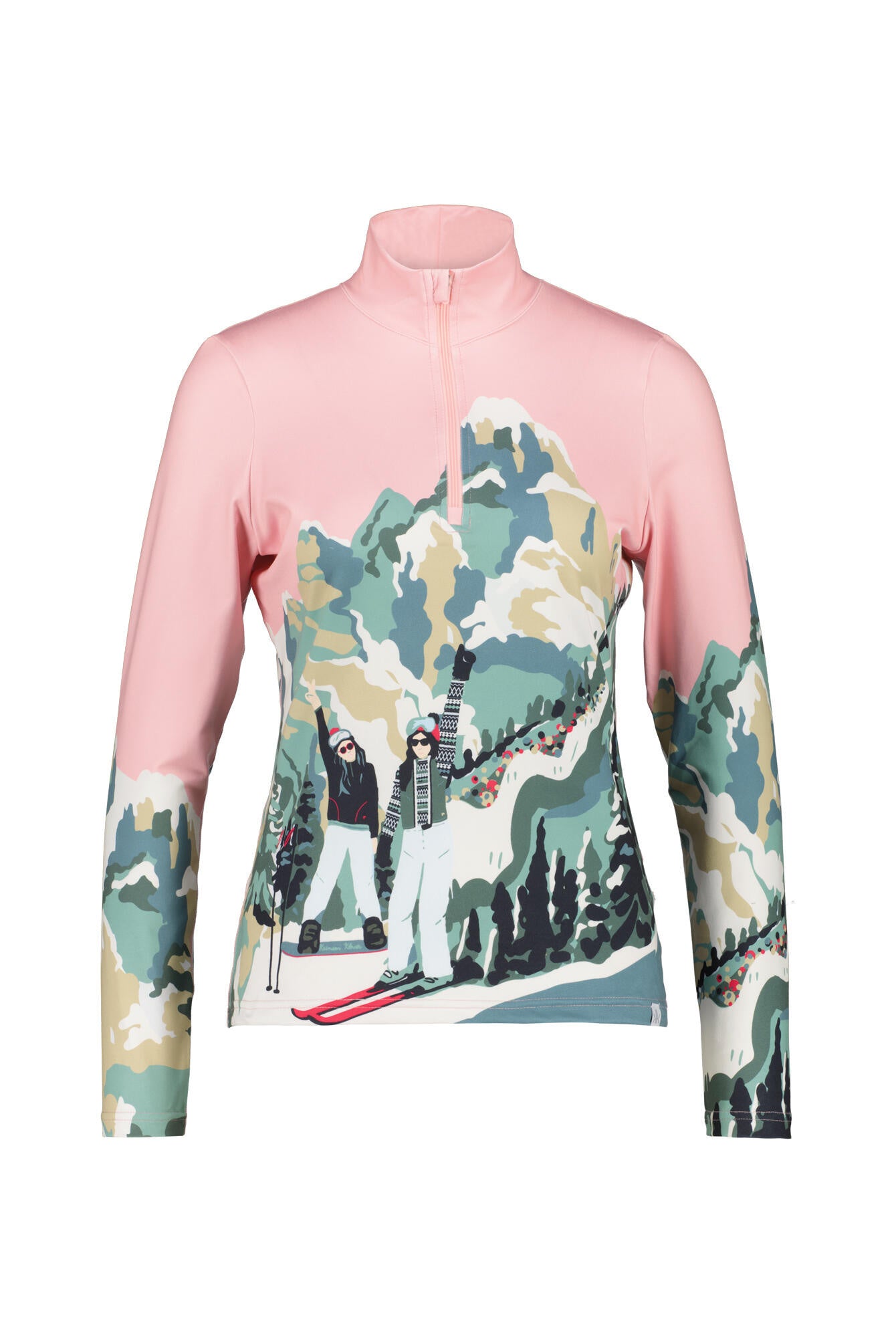Midlayer SKI POWER - 924-multi - Rosa