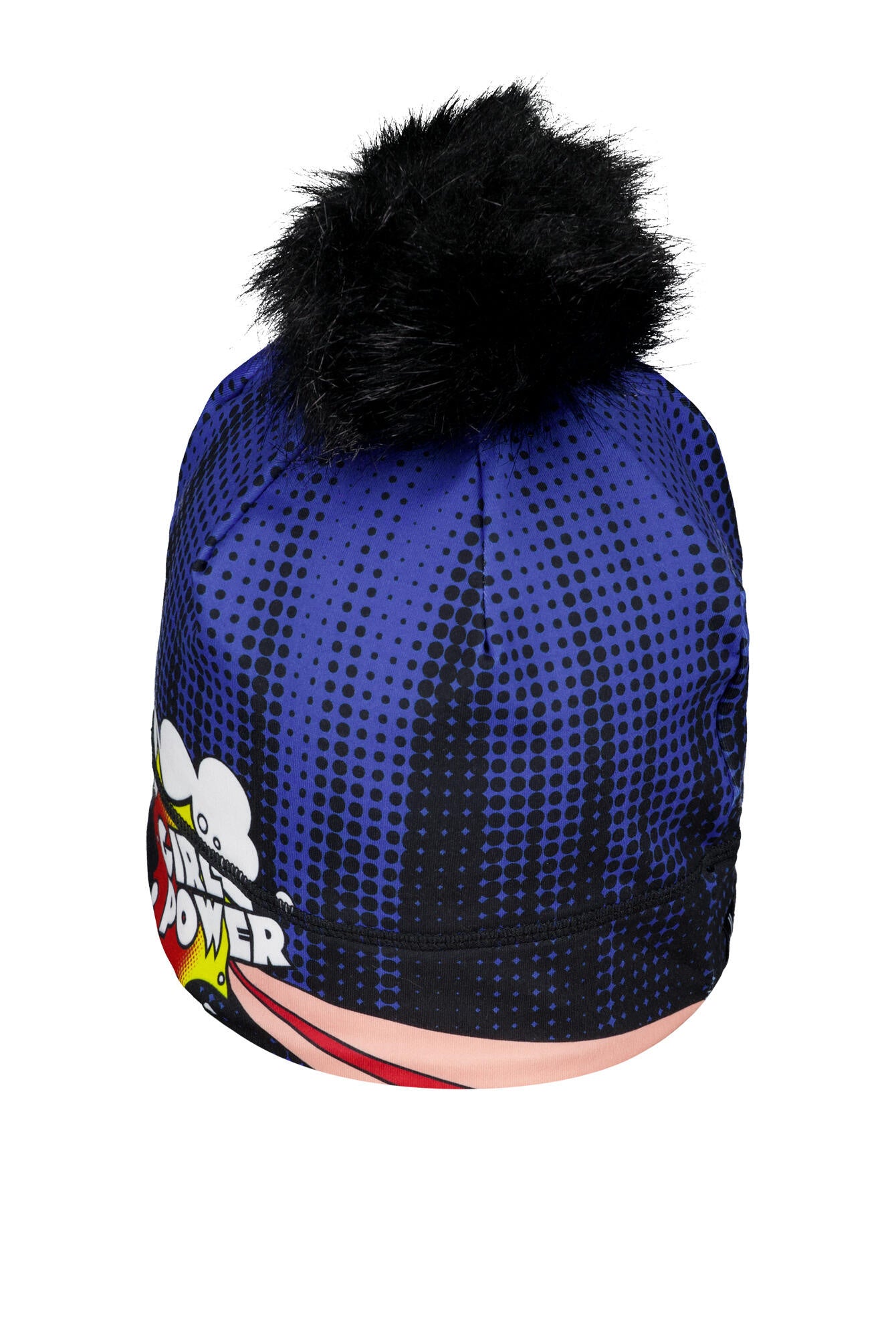 Skimütze mit Bommel - 913-multi - Blau