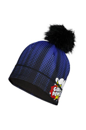 Skimütze mit Bommel - 913-multi - Blau