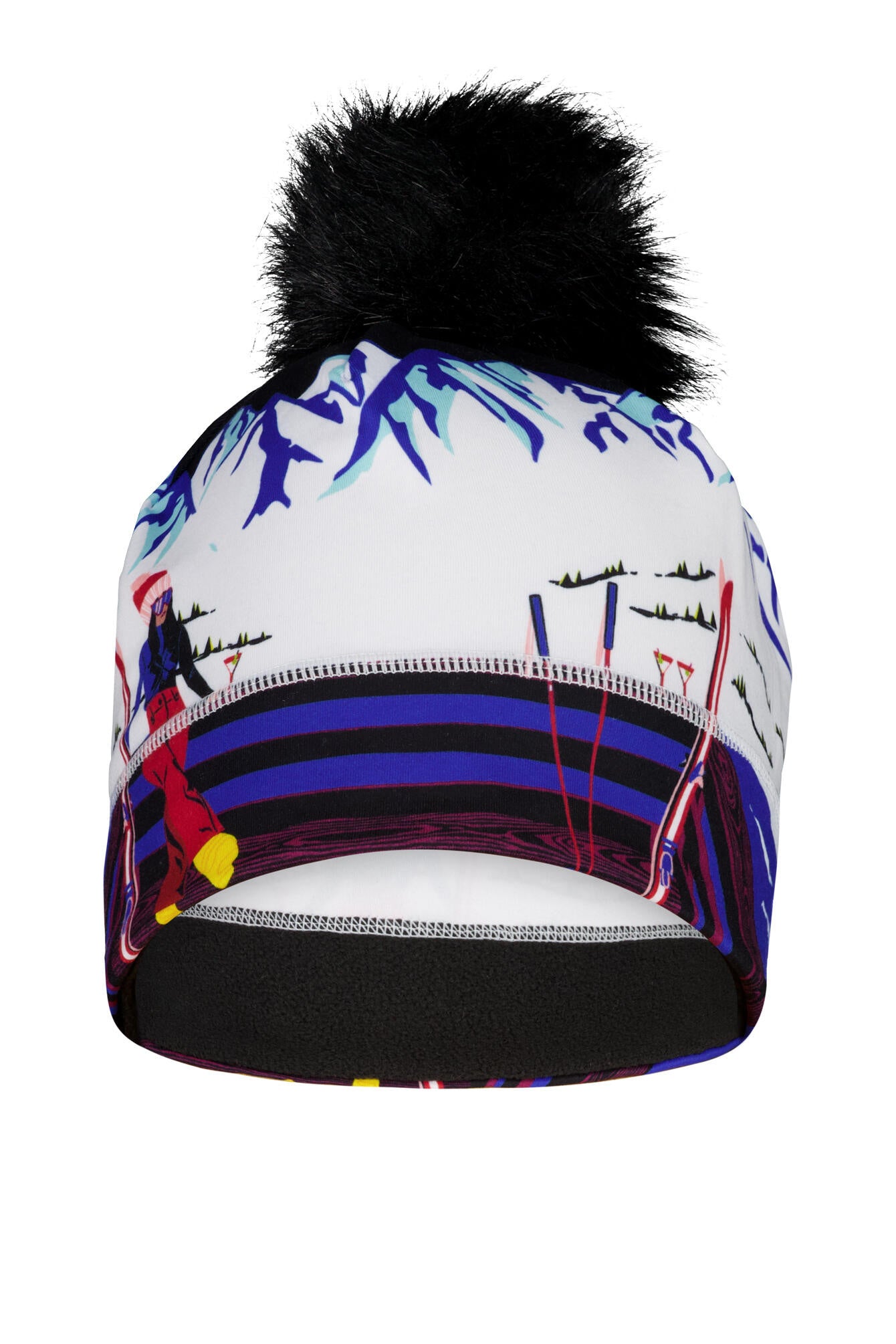 Skimütze mit Bommel - 941-multi - Weiß