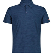 Funktionsshirt im Polo-Stil - L973-OCEAN MEL. - Blau