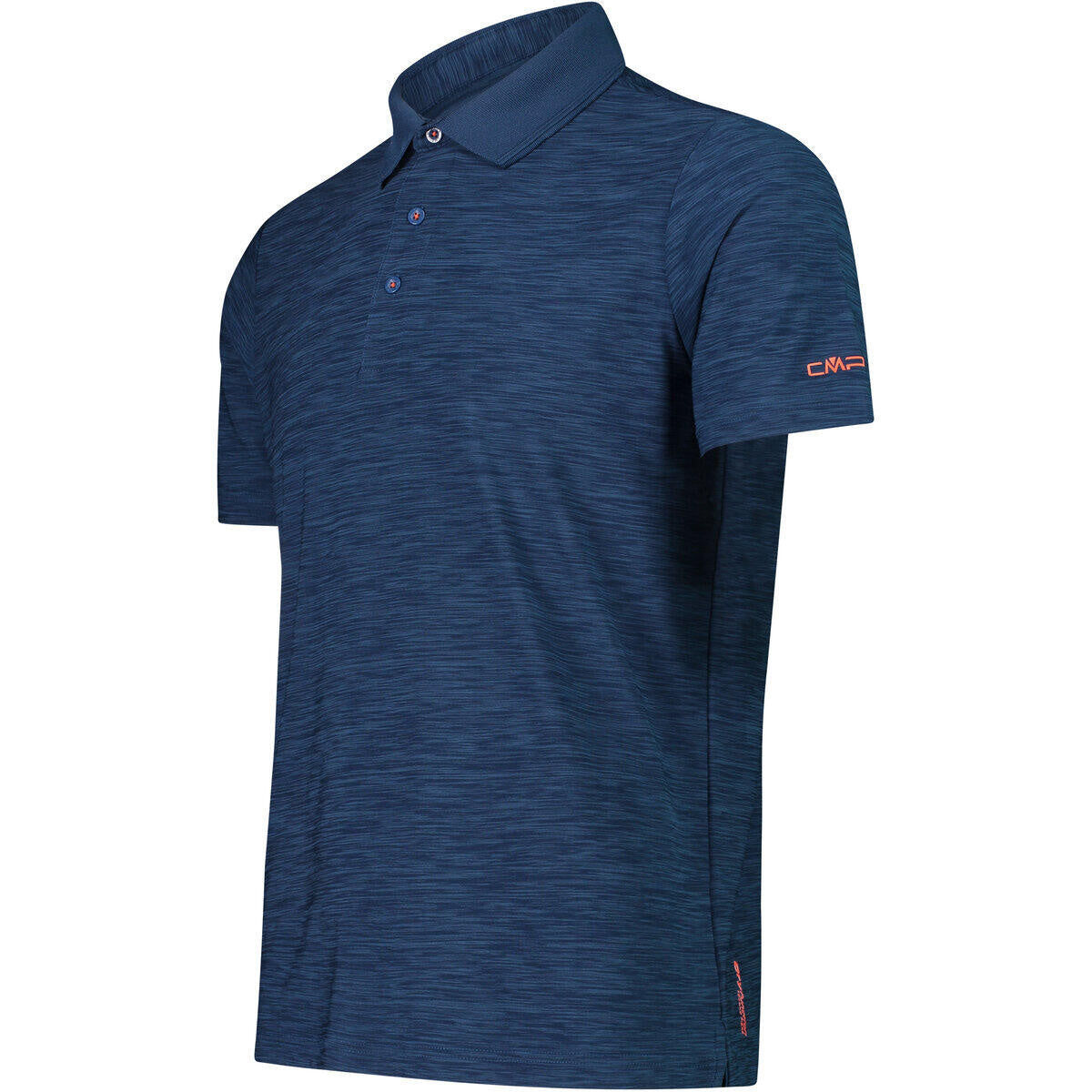 Funktionsshirt im Polo-Stil - L973-OCEAN MEL. - Blau