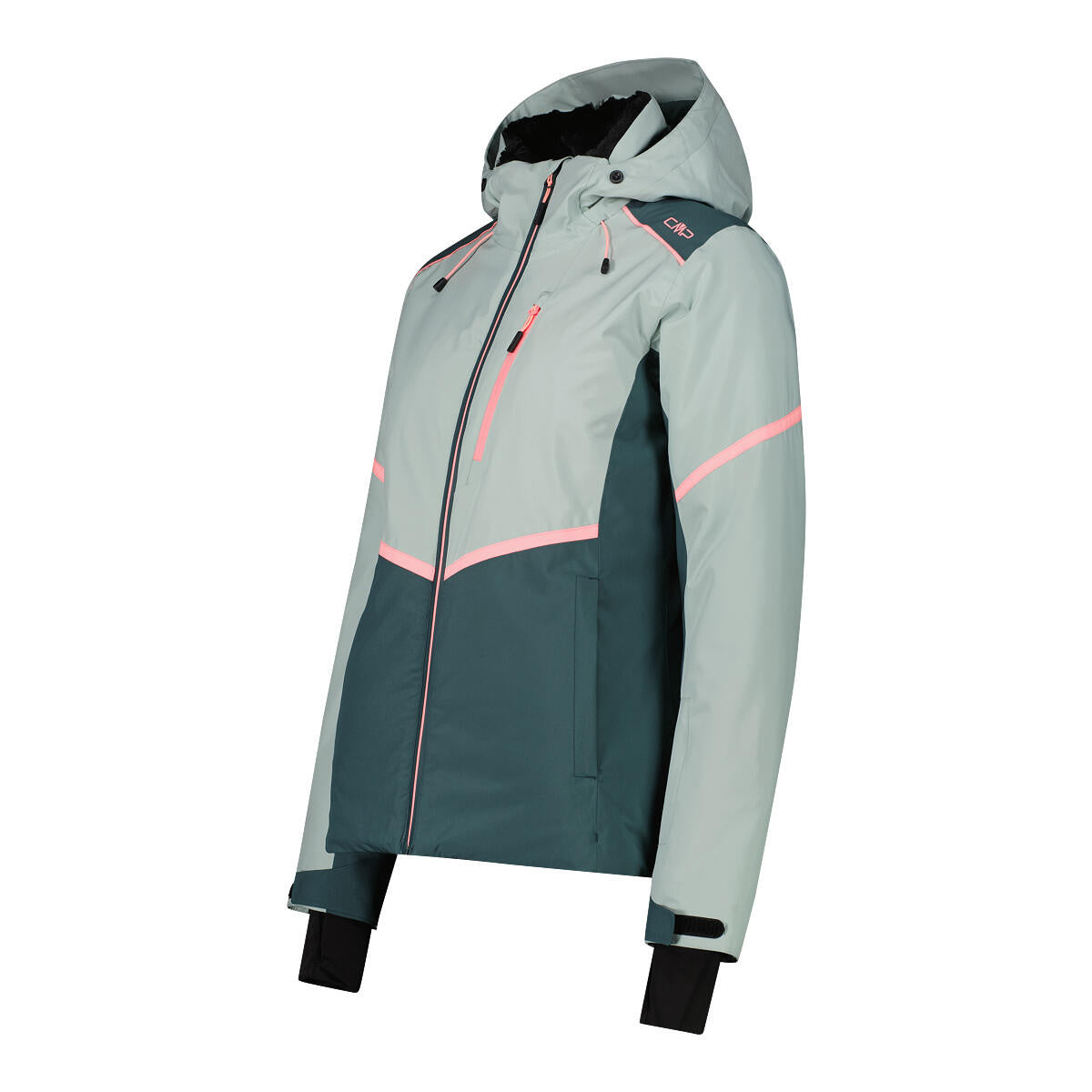 Skijacke mit Feel Warm Flat - E421-JADE - Grün