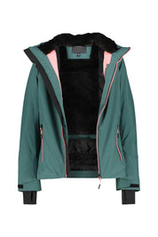 Skijacke mit abnehmbarer Kapuze - F520-TREK GREEN - Grün