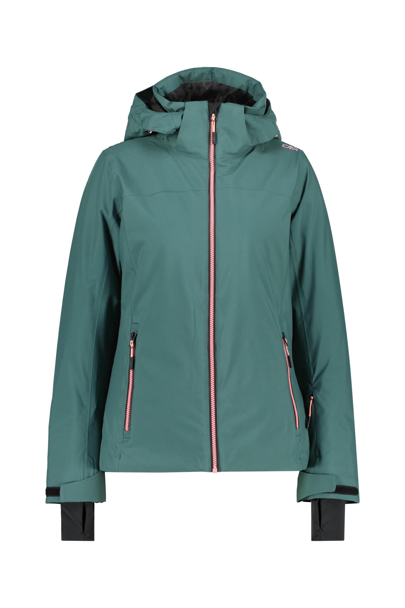 Skijacke mit abnehmbarer Kapuze - F520-TREK GREEN - Grün