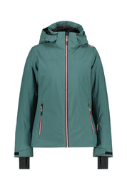 Skijacke mit abnehmbarer Kapuze - F520-TREK GREEN - Grün